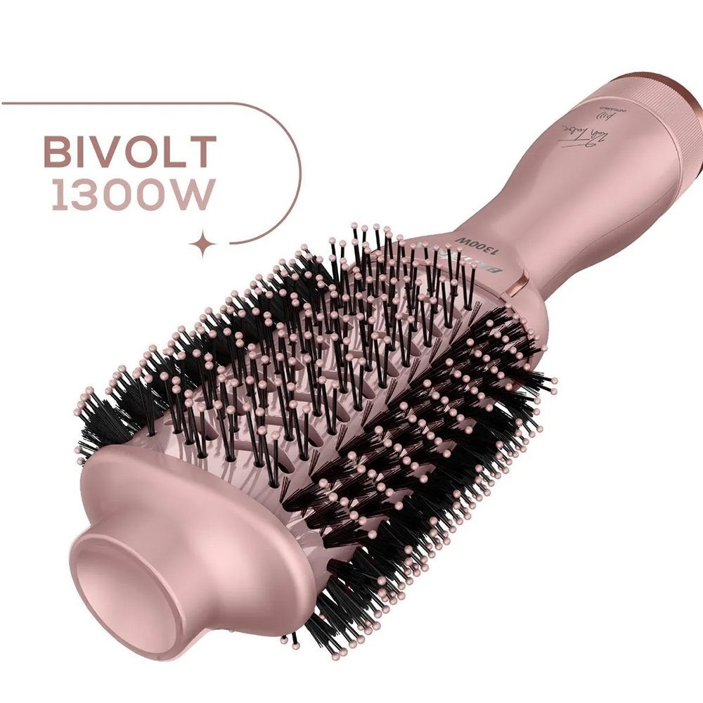 Escova Secadora de Cabelo Britânia BES36 Linha Viih Tube - 1300W, 4 em 1, Rosa, Bivolt