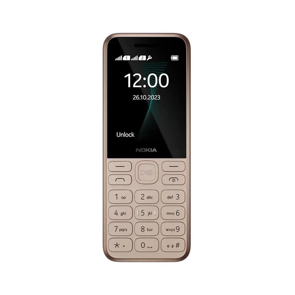 Celular Nokia 130 4G Dourado Dual Chip P/ Idoso