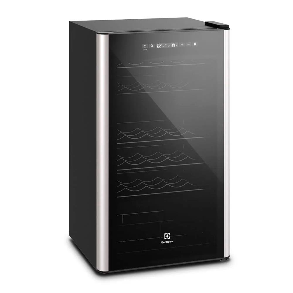 Adega Electrolux 29 Garrafas Com Dual Zone E Painel Digital Wdf29 127V Preta