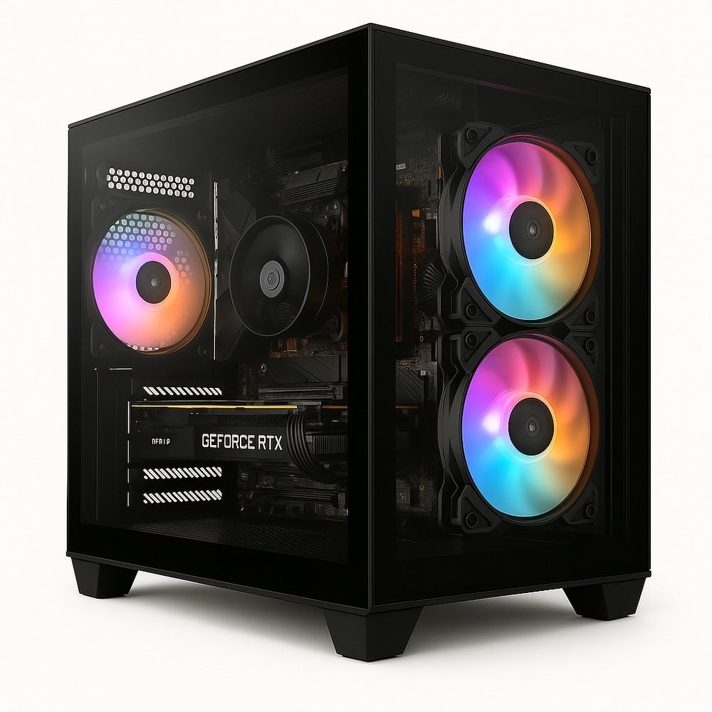 Pc Gamer Skill Aquarium, Amd Ryzen 5 5600Gt, 16Gb 3200Mhz, Radeon Vega 7, Ssd 512Gb M.2, Fonte 500W, Preto Ska003