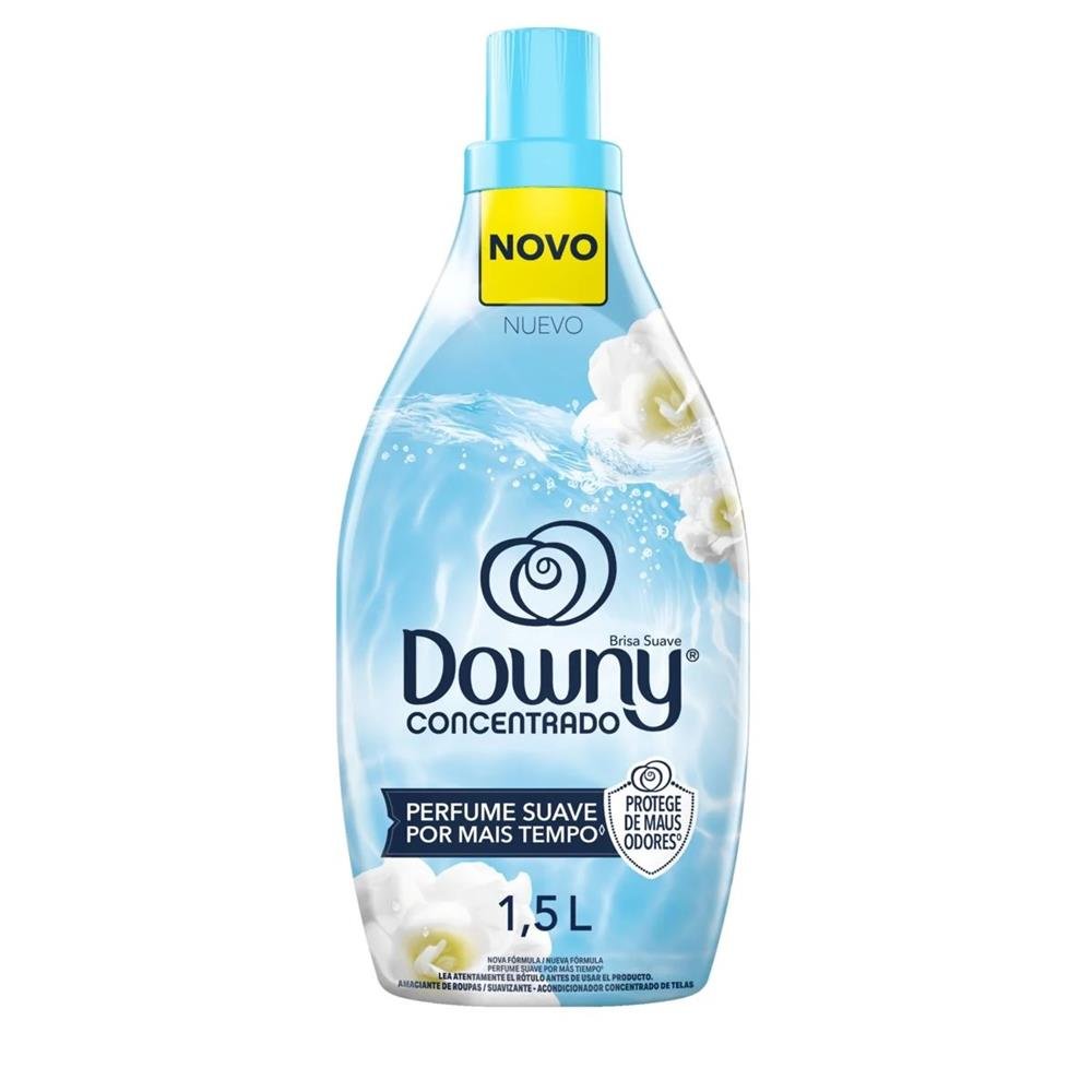 Amaciante De Roupas Concentrado Downy Brisa Suave Azul 1,5 Litros