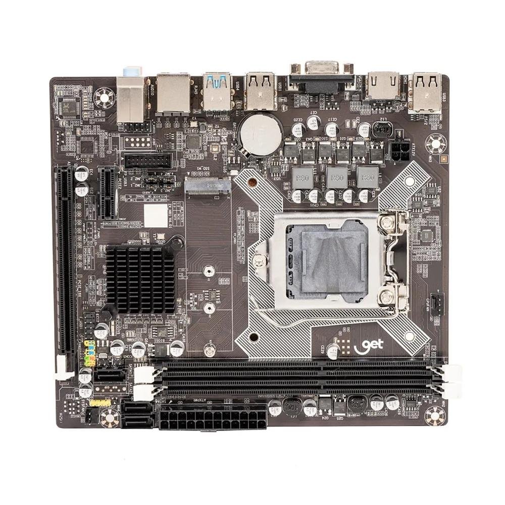 Placa-Mãe Get H81 M2 Lga 1150 Ddr3, Suporte Intel 4° Geração, Sata M.2 Hdmi Vga Usb 3.0 Micro Atx