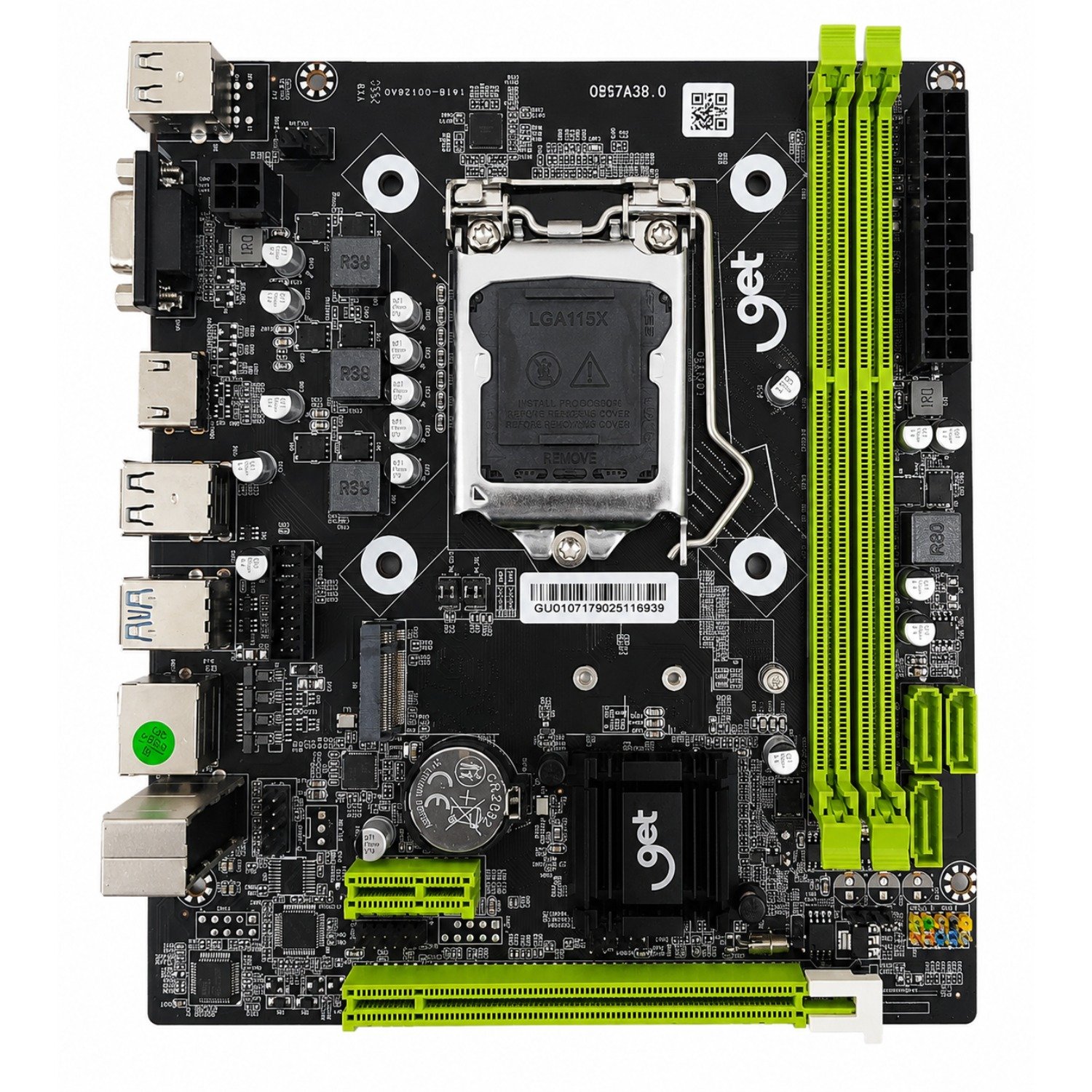 Placa Mãe Get H81 M2 Lga 1150 Ddr3, Suporte Intel 4° Geração, Sata M.2 Hdmi Vga Usb 3.0 Micro Atx