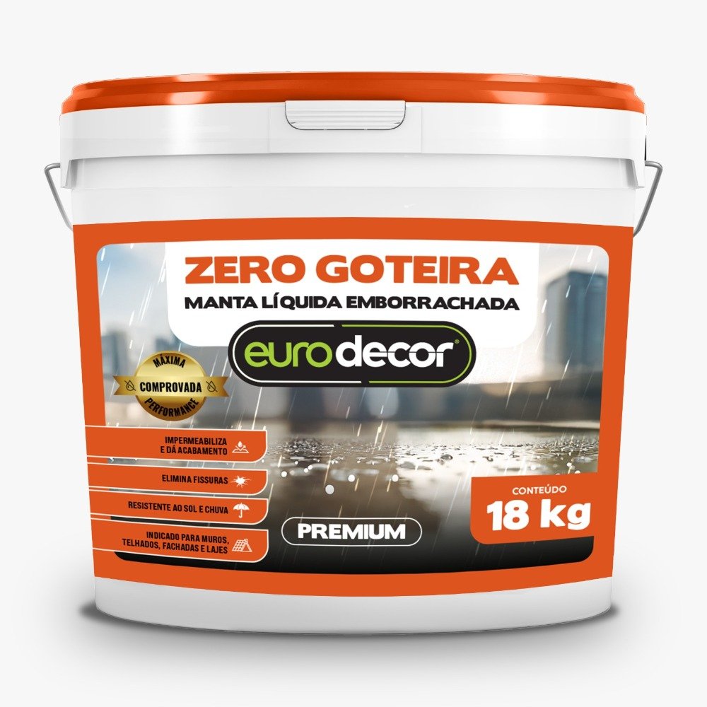 Zero Goteira Eurodecor 18 Kg Branco