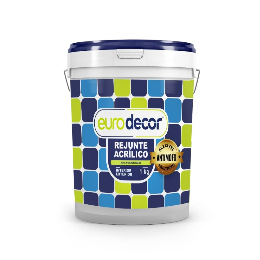 Rejunte Acrílico Eurodecor 1 Kg Preta