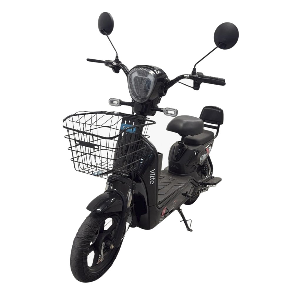 Bicicleta Elétrica YIWU Vitte - 500W 32km/h Capacidade 140kg Bivolt Preto