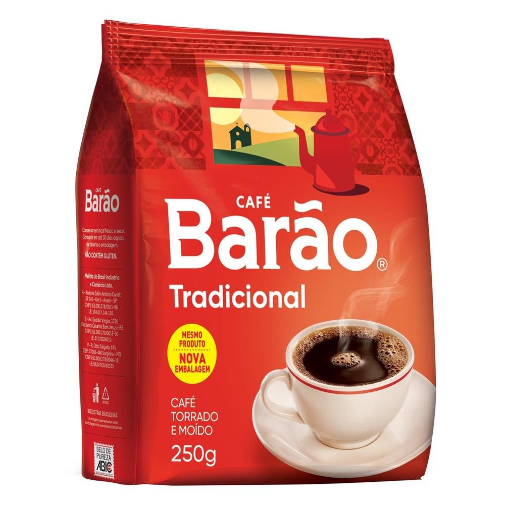 Cafe Barao Tradicional 250Gr - Embalagem 20X250 Gr