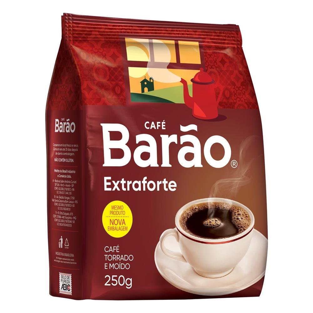 Cafe Barao Extra Forte 250Gr - Embalagem 20X250 Gr