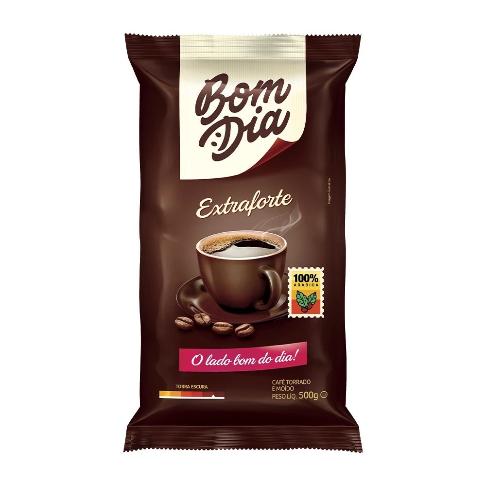 Cafe Bom Dia Extra Forte 500Gr - Embalagem 10X500 Gr
