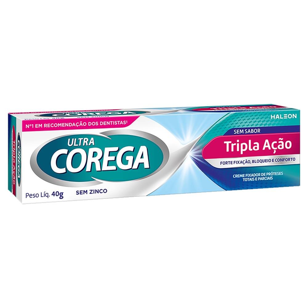 Corega Ultra Creme Fixador Tripla Acao 40G-Caixa/24