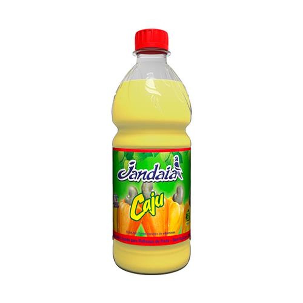 Suco Jandaia Caju 500ml - Caixa com 12 unidades.