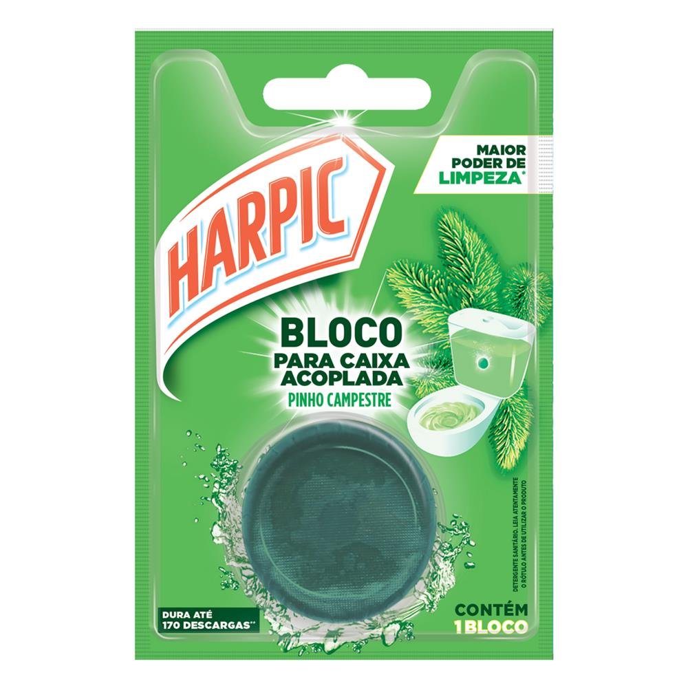 Harpic Bloco Caixa Acoplada Pinho Campestre 50G-Caixa/24