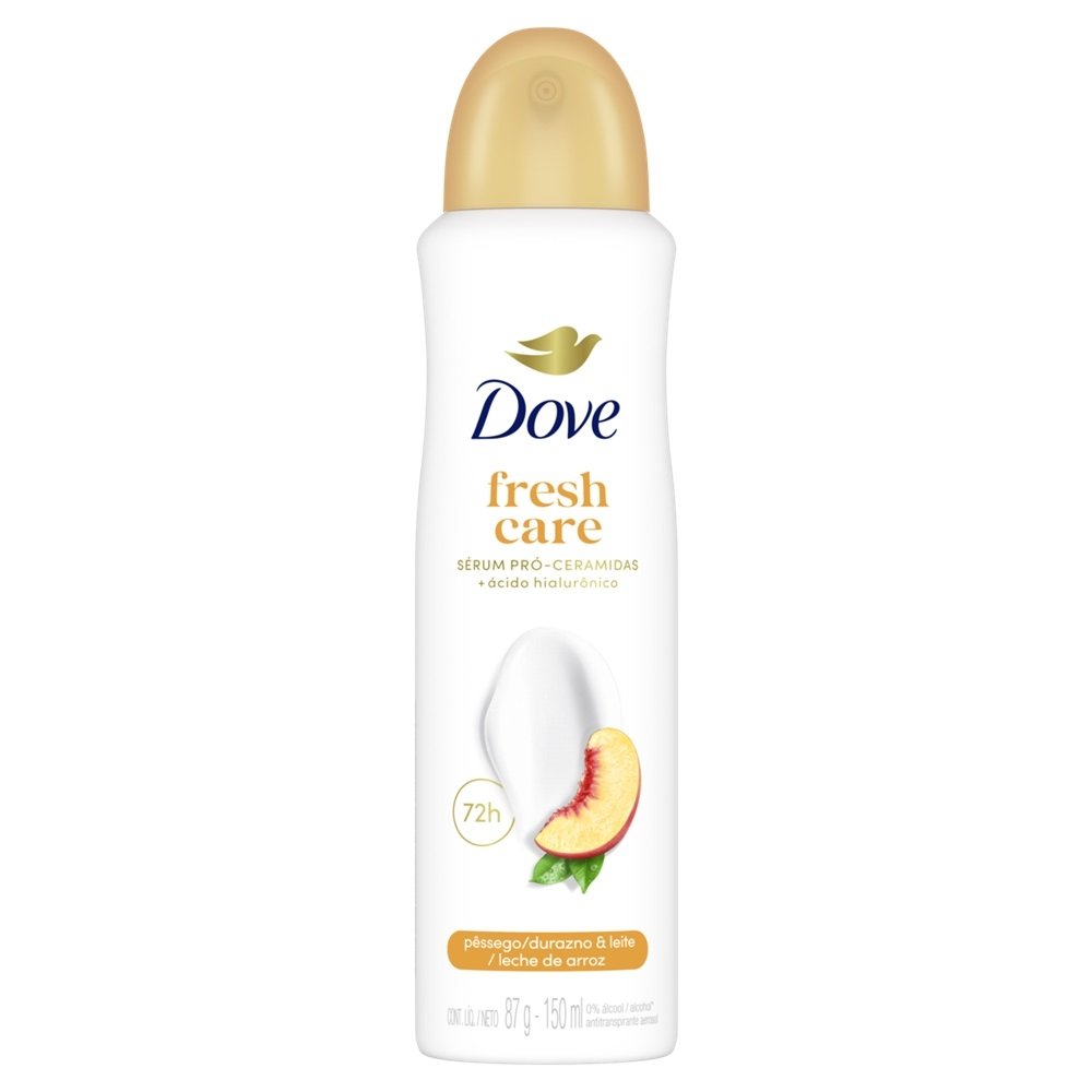 Desodorante Aerossol Dove Women Pêssego e Leite de Arroz 150ml