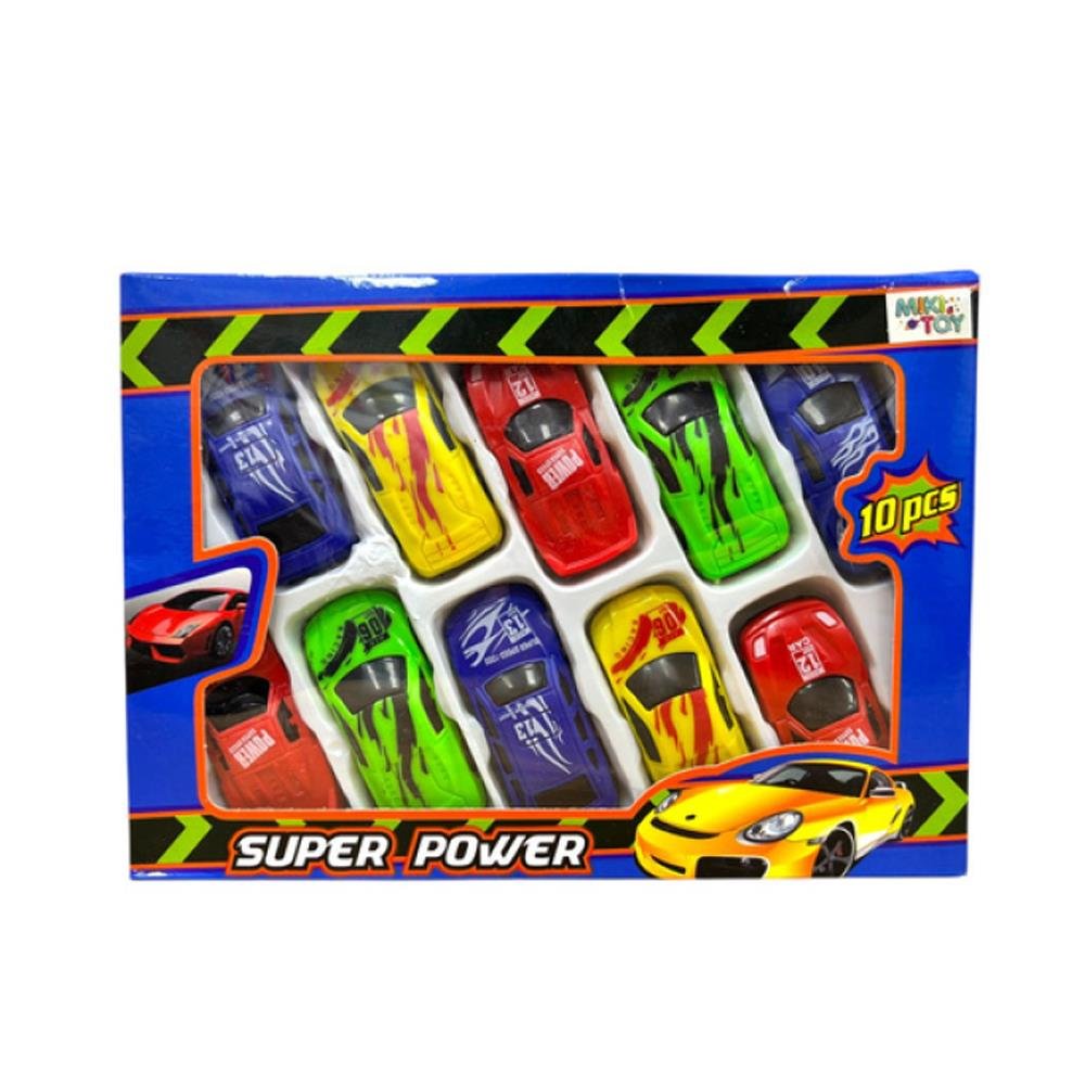 Carro Fricção Com 10 Peças 0026 Miki Toy