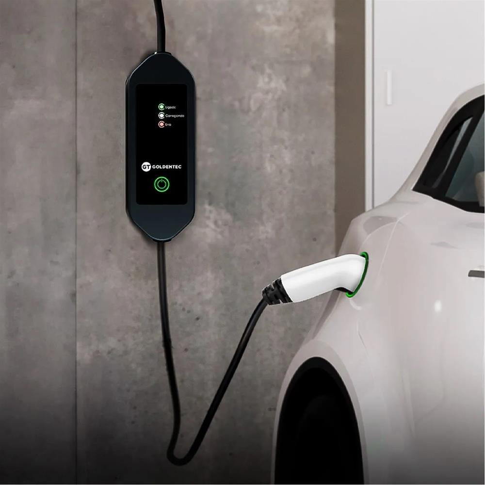 Carregador De Veículo Elétrico Goldentec Portátil 7,4Kw