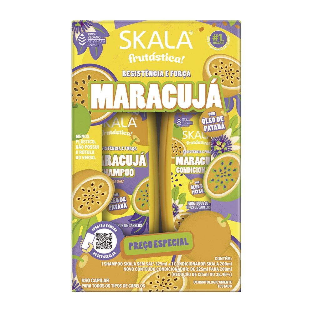 Shampoo 325ml + Condicionador Skala Maracujá 200ml