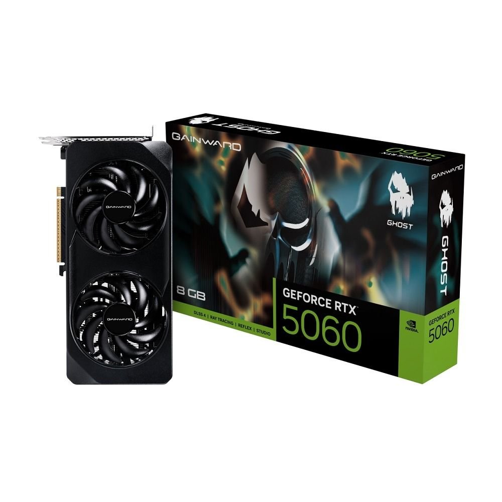 Placa De Vídeo Gainward Rtx 5060 Ghost, 8Gb, Grdd7 - Ne75060019p1-Gb2063b