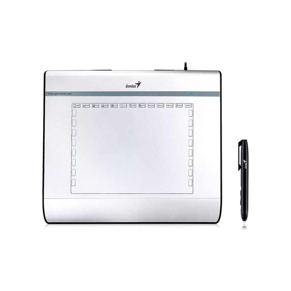 Mesa Digitalizadora Genius Easypen I608 (Usb / 6X8" / 5120 Lpi / Pen Pressure 2048 / 2 Pontas Reposição)