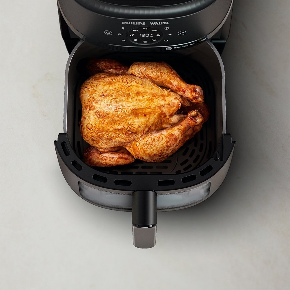 Fritadeira Air Fryer Philips Walita Serie 2000XL NA230/09 - 1700W, Preto, 220V