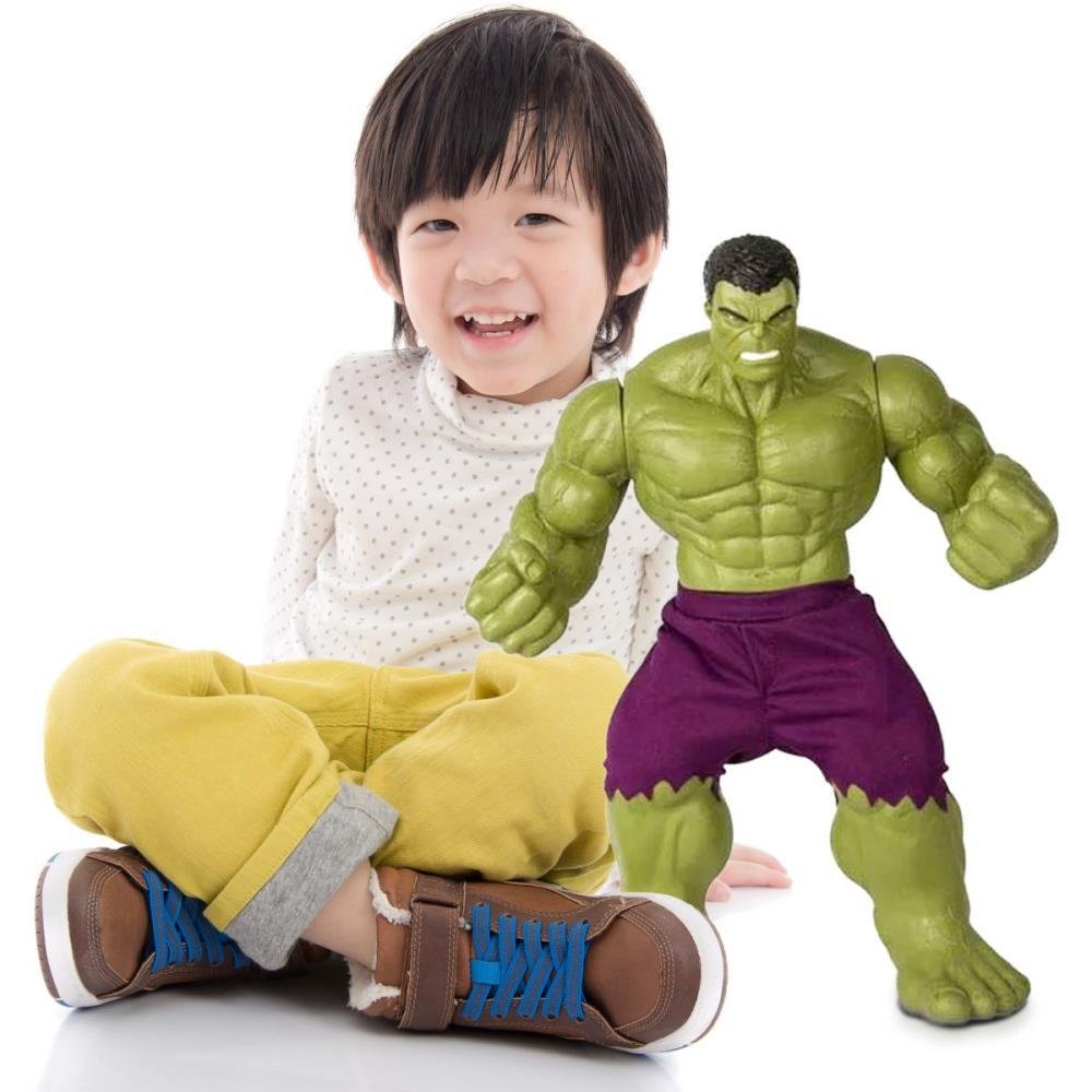 Boneco Hulk Verde Revolution 45Cm Com Articulações