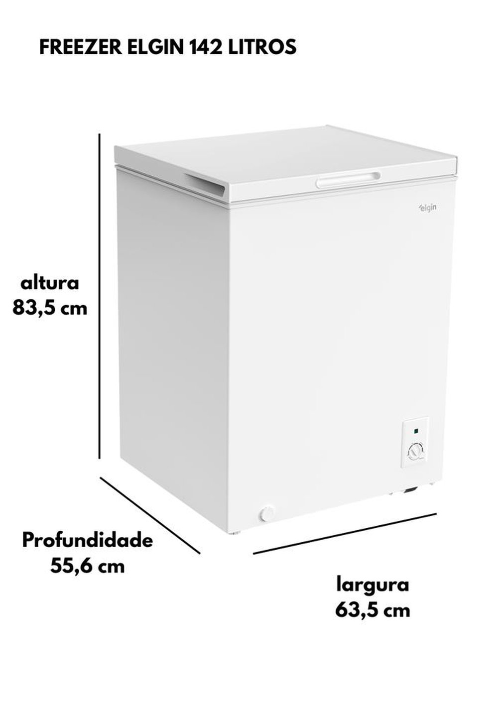 Freezer Horizontal 142 Litros Elgin 127V