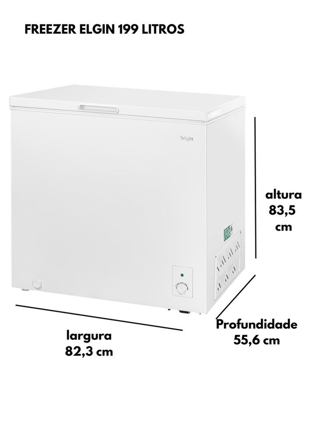 Freezer Horizontal 199 Litros Elgin 127V