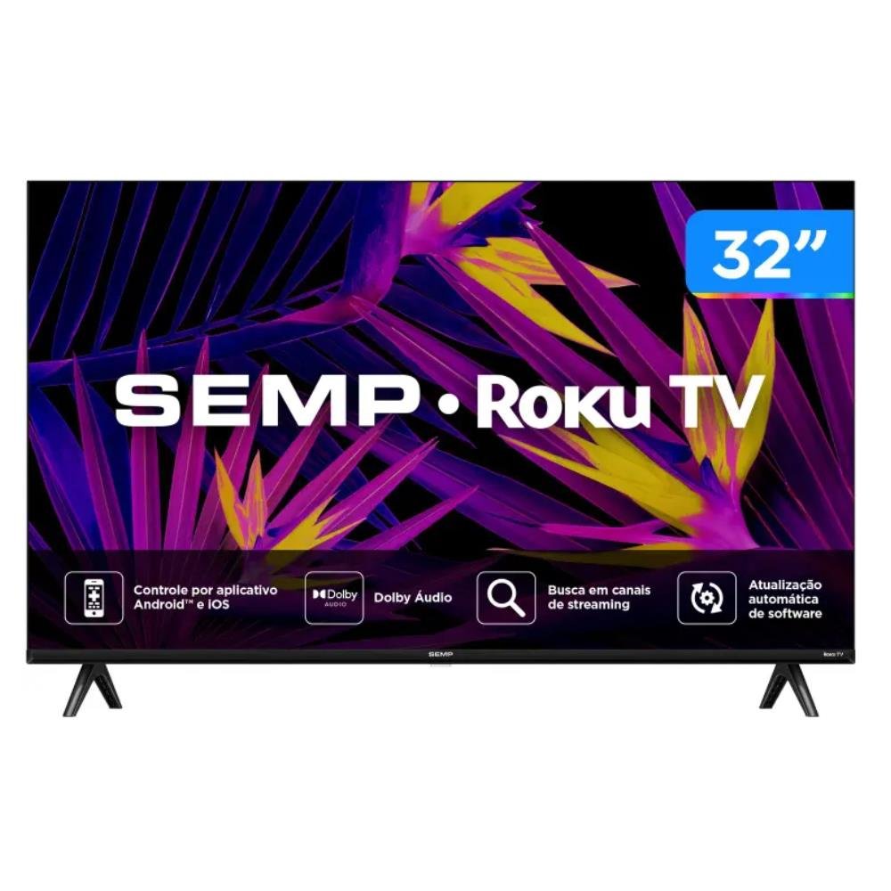 Smart Tv Semp De Led 32 Polegadas 32S42 Hdr Wifi Google Tv