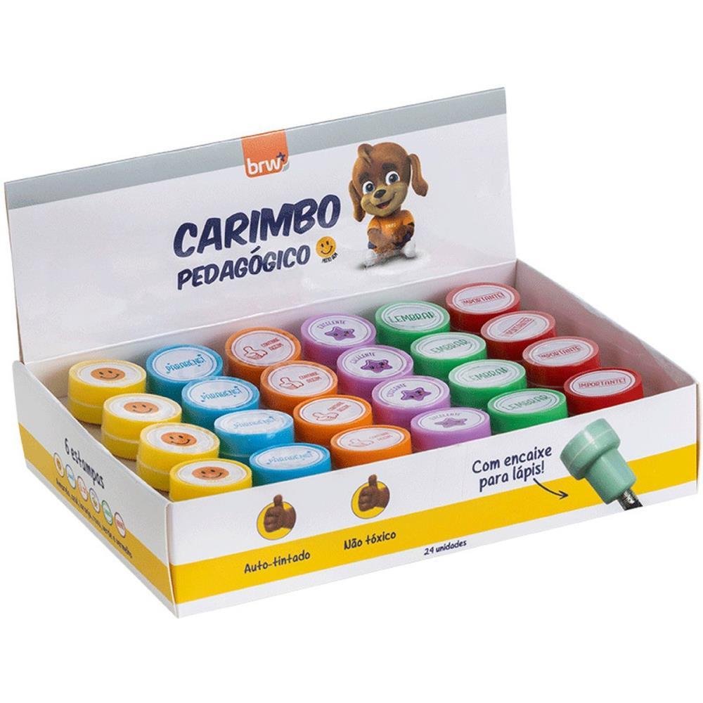 Carimbo Pedagógico 6 Modelos Sortidos - Brw