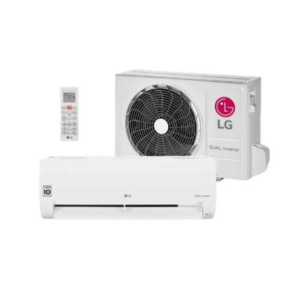 Ar Condicionado Split LG Hi Wall Dual Inverter Compact 9.000 BTU/h Frio Bifasico Branco S3-Q09AAQAL - 220V