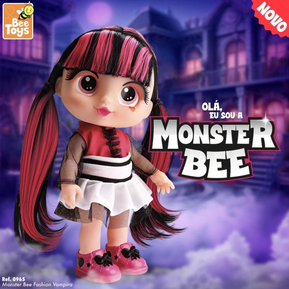 Boneca Monster Bee Vampira 31Cm