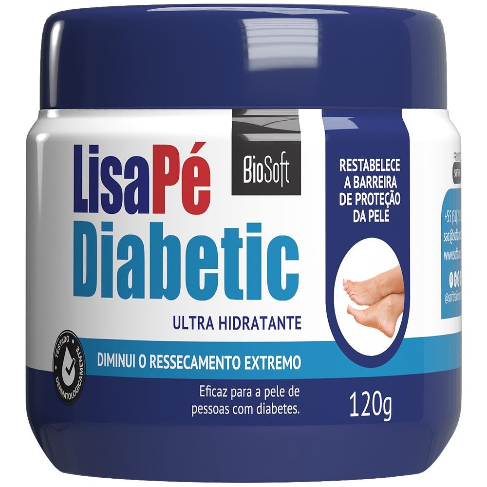 Creme Lisa Pe Diabetic 120Gramas Bio Soft