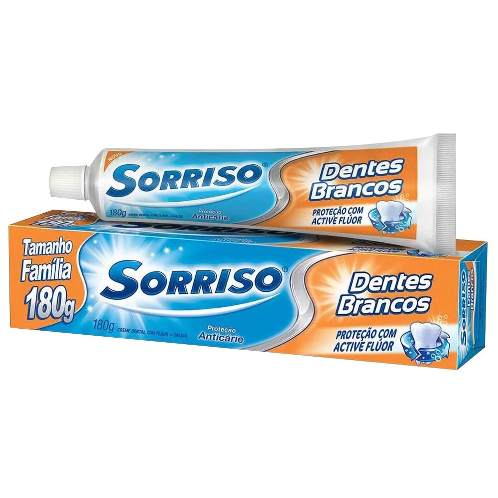 Creme Dental Sorriso Dentes Brancos 180Gr - Embalagem 12X180 Gr
