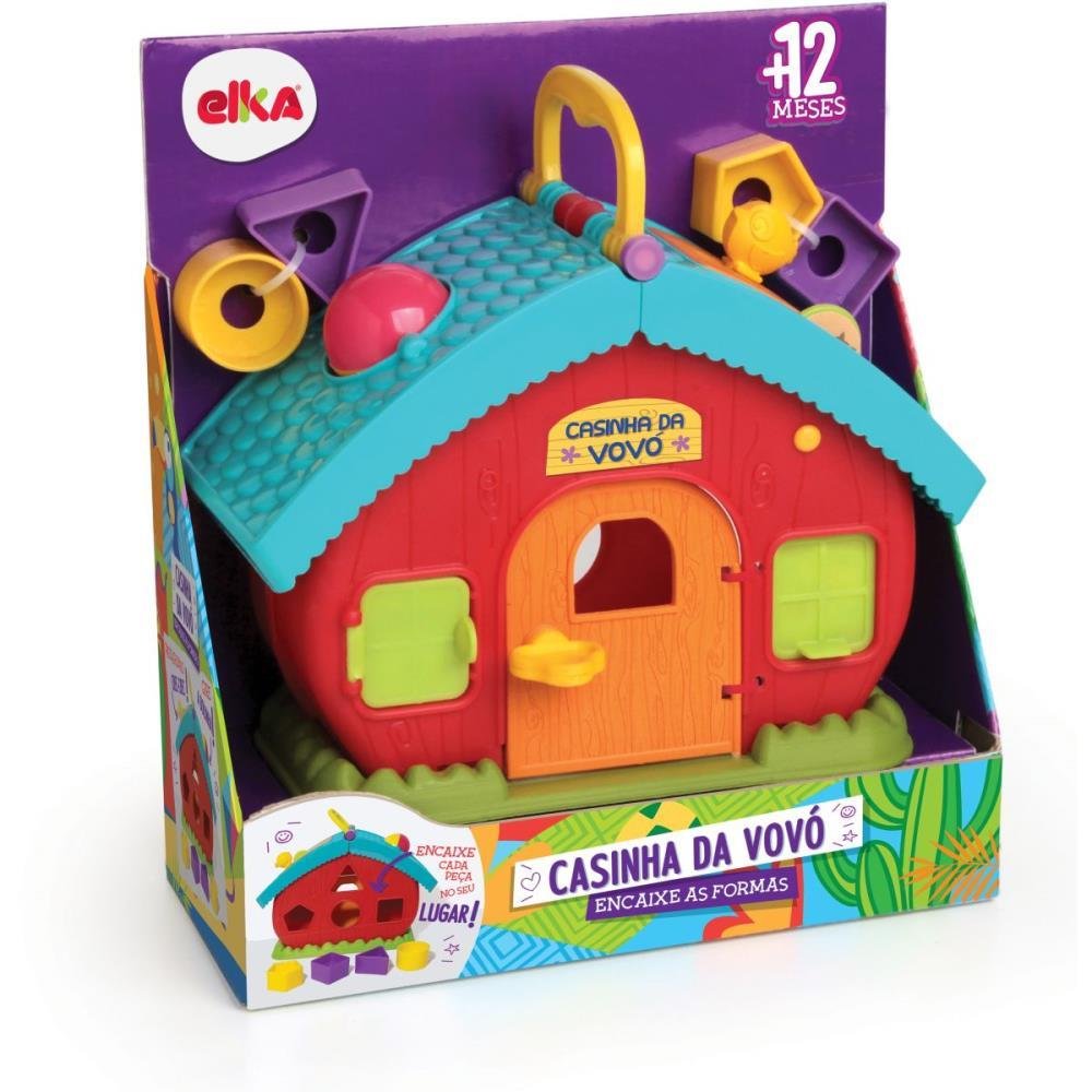 Brinquedo Educativo Casinha Da Vovo Encaixe Formas