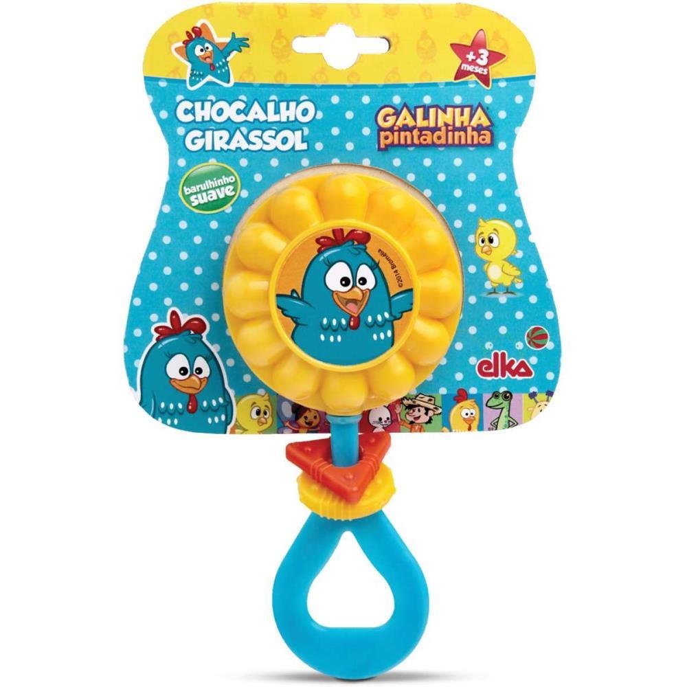Brinquedo Para Bebê Galinha Pintadinha Chocalho