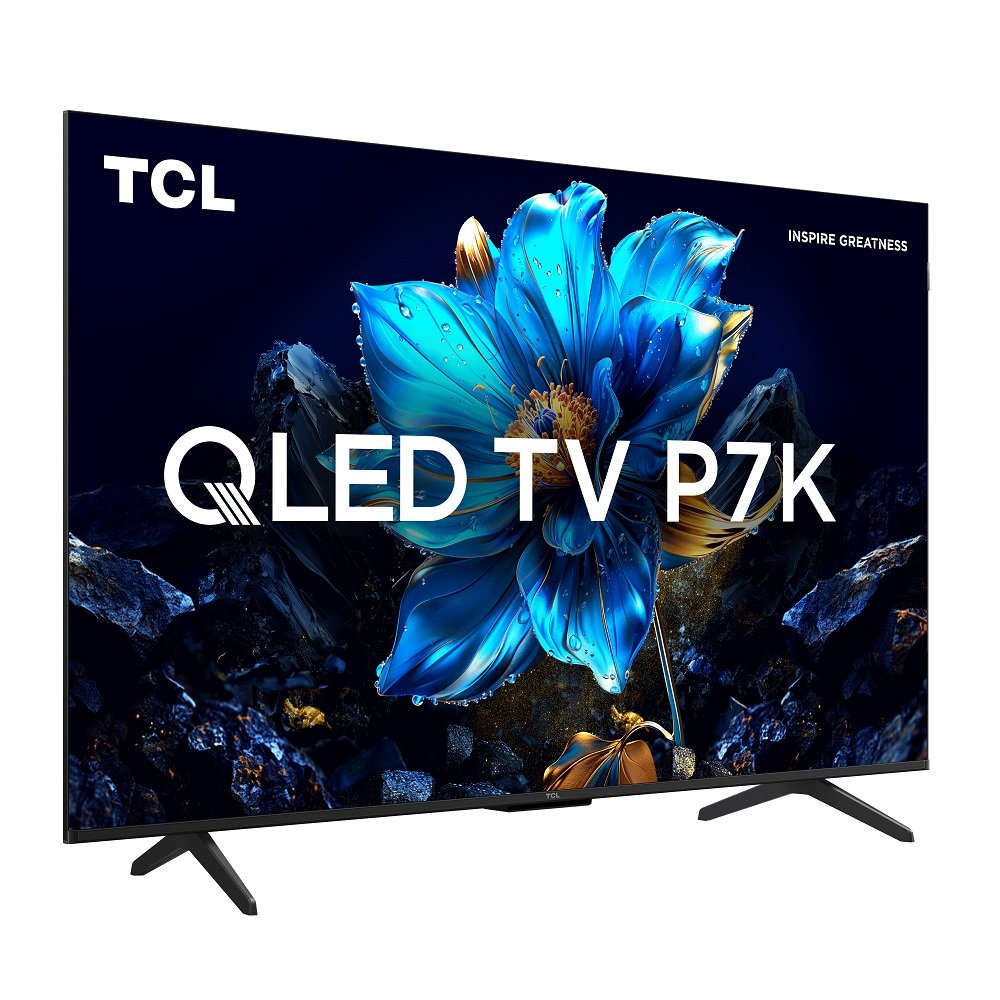 Smart Tv 50" Tcl 50P7k Qled 4K Uhd Google Tv Com Wi-Fi Dual Band E ...