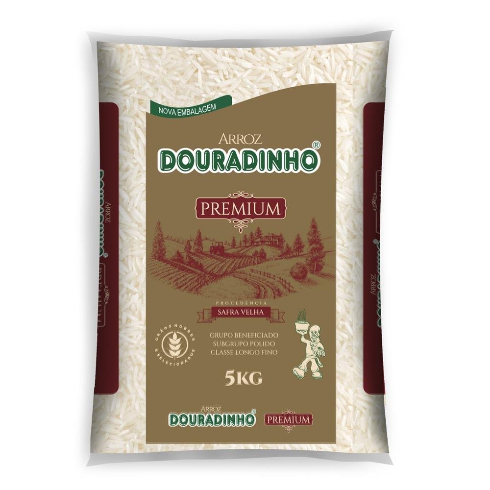 Arroz Douradinho Premium Tipo 1 - Fardo 6 X 5 Kg