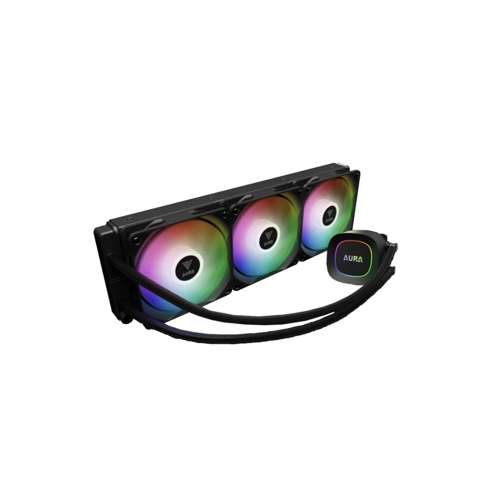 Water Cooler 360Mm Gamdias Aura Gl 360 Lite, Argb, Black - Aura Gl360 Lite