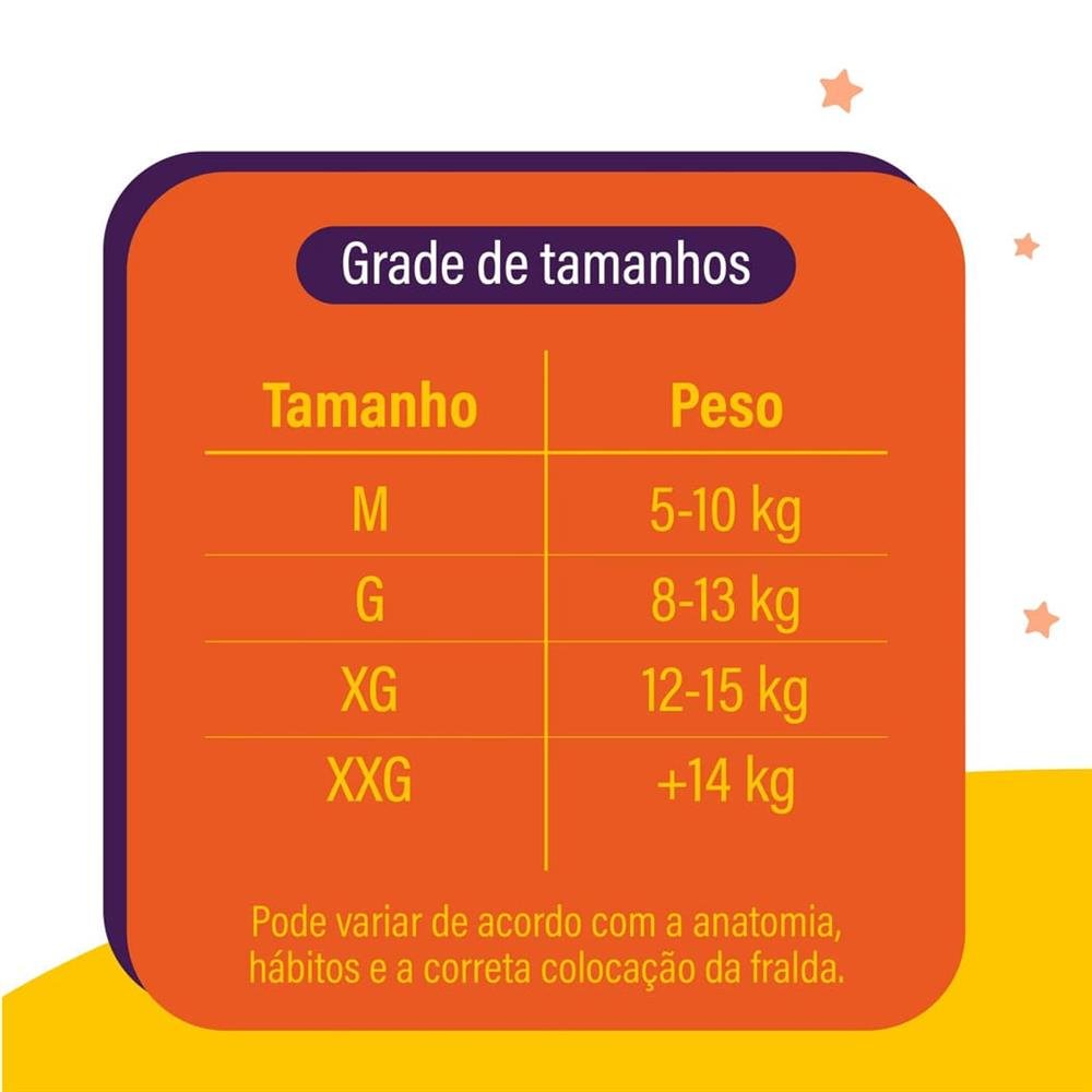 Fralda Descartavel Infantil Piquitucho Mega G Com 30 Unidades