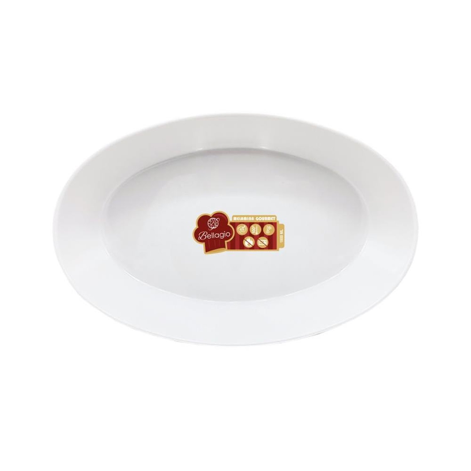 Tigela Melamina Oval 1,8L Média Bellagio