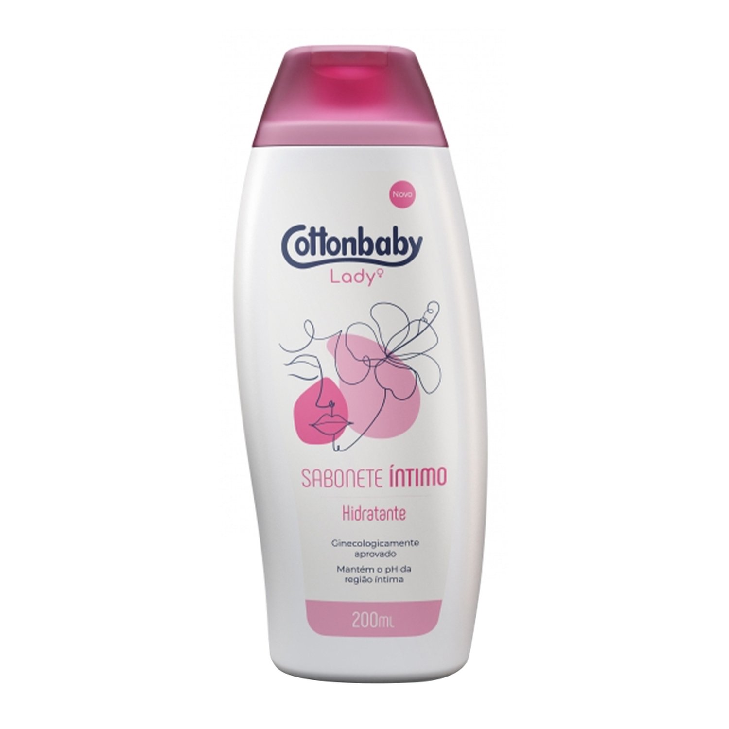 Sabonete Liquido Íntimo Cotton Baby Lady Hidratante 200ml