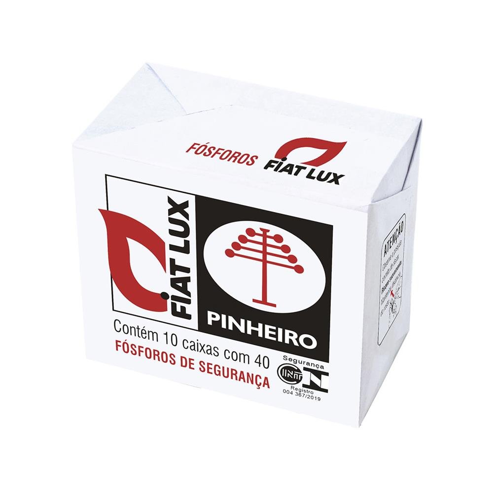 Fósforos Pinheiro Cartão 4Cm Caixa Com 120 Maços Cada Maço Com 10 Caixinhas