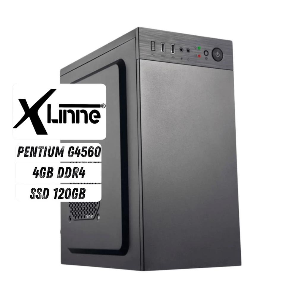 Pc/Desktop/Computador Intel Pentium G4560 4Gb Ram Ssd 120Gb X-Linne