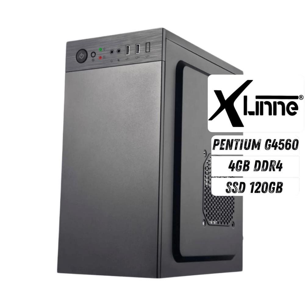 Pc/Desktop/Computador Intel Pentium G4560 4Gb Ram Ssd 120Gb X-Linne