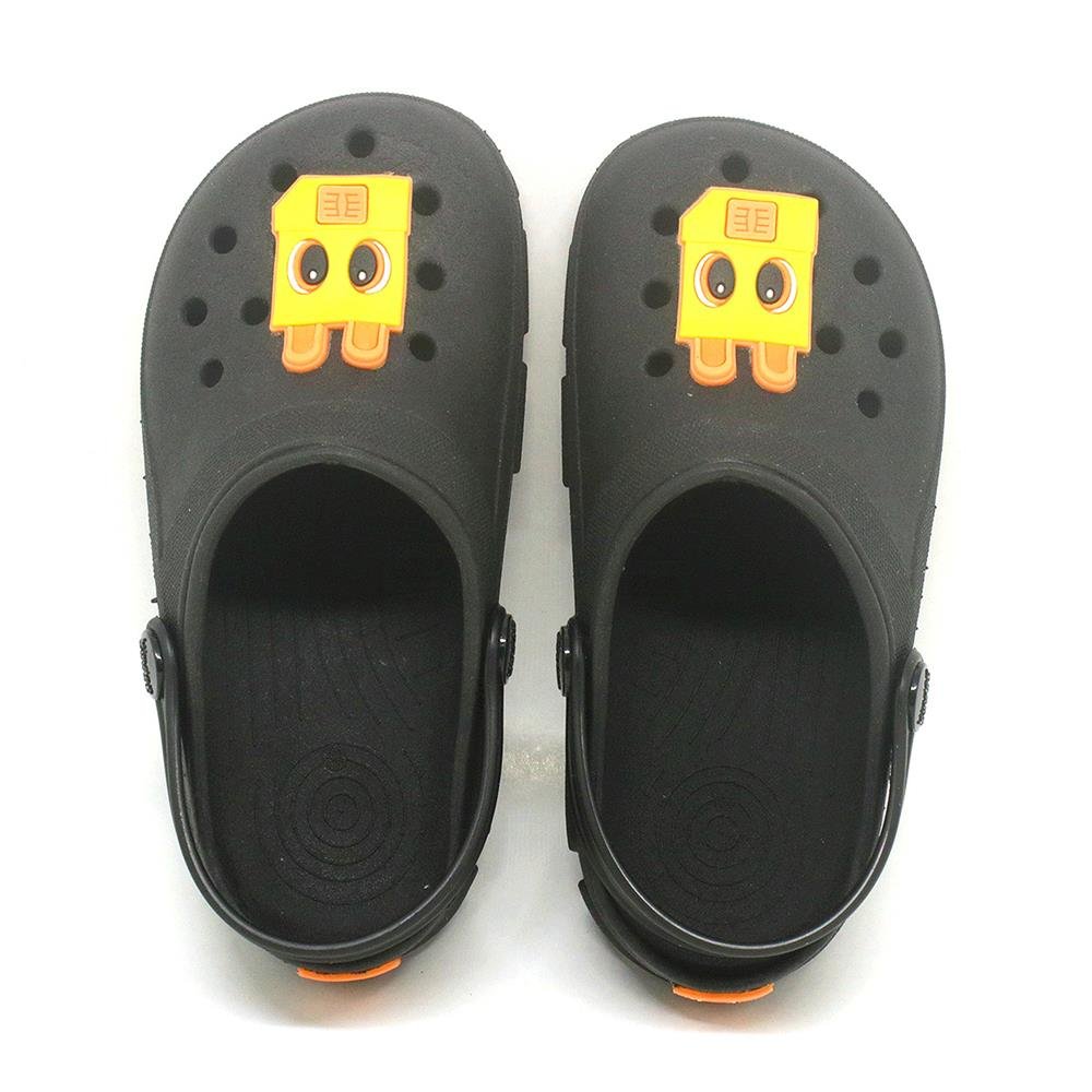 Babuche Infantil Kinder Chip 230021 Preto/Preto - Grade Com 12 Pares