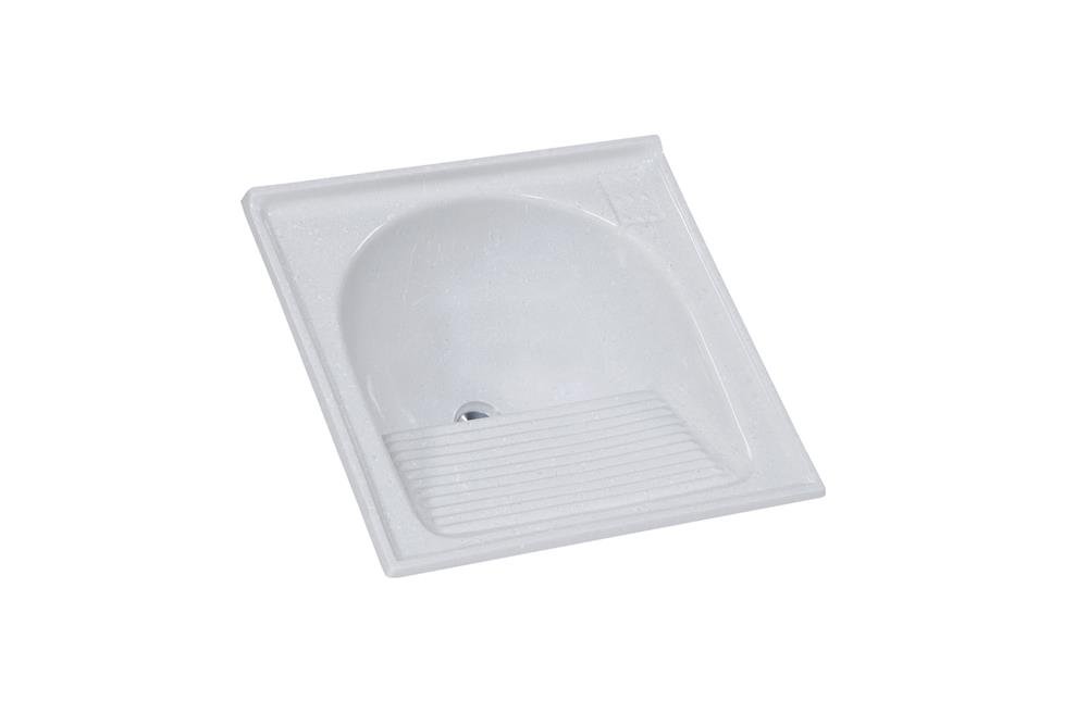 Tanque Em Mármore Sintético Aj Rorato Simples Standart N1 60Cmx60cm Pedra Clara