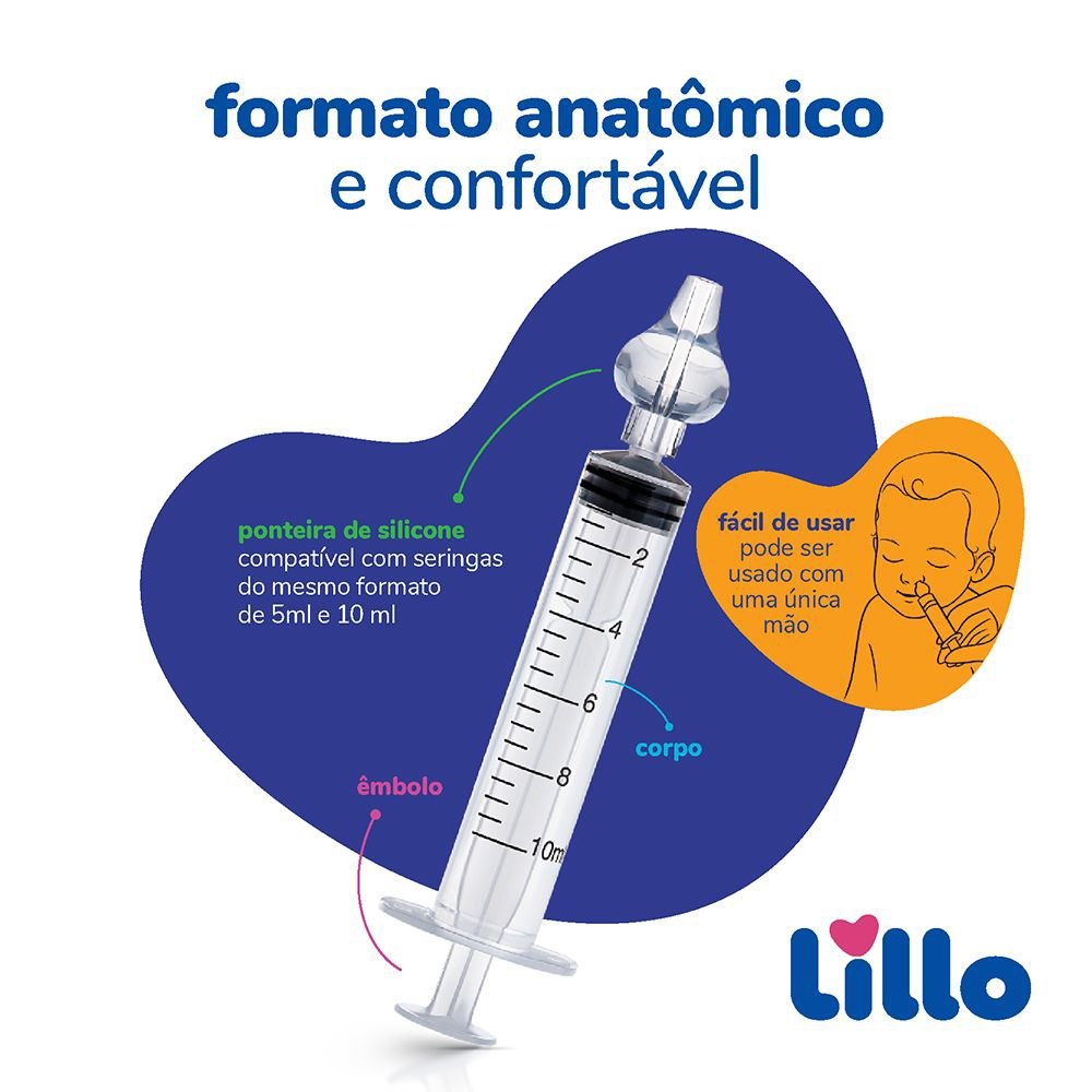 Seringa Lillo de Lavagem Nasal - Embalagem com 2 Unidades