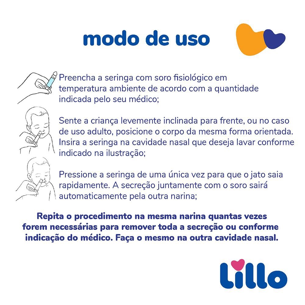 Seringa Lillo de Lavagem Nasal - Embalagem com 2 Unidades