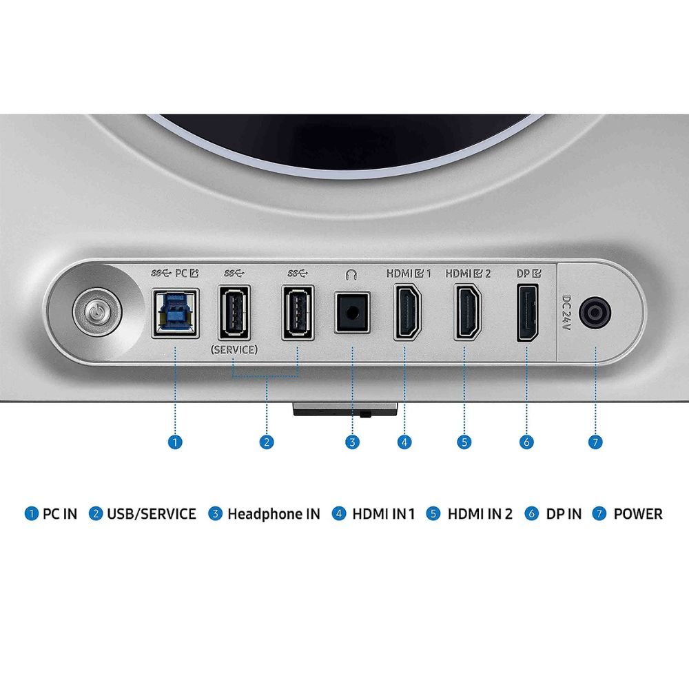 Monitor Gamer G6 Samsung 27" Ls27dg600sl 360Hz, 0.03Ms, Qhd, Hdmi, Display Port, Prata