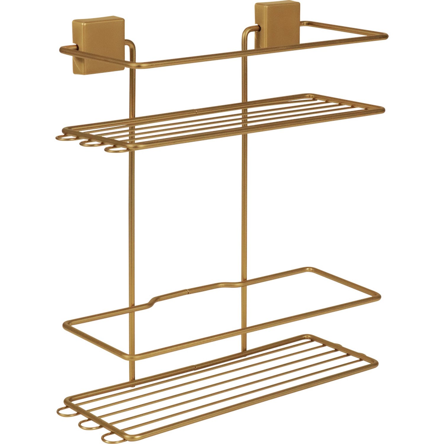 Suporte Shampoo Duplo Curvy Dourado - Bel