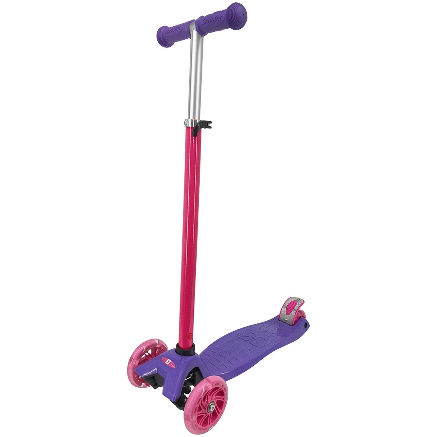 Patinete Mega Speed 3 Rodas Rosa Bel